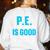 PE Teacher Art For Men Women Gym Teacher Appreciation Women's Sweatshirt Back Print White PE Teacher Art For Men Women Gym Teacher Appreciation Women's Sweatshirt Back Print White