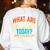 PE Teacher Life What Are We Doing Today Men Women Women's Sweatshirt Back Print White