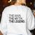 PE Teacher The Man Myth Legend Women's Sweatshirt Back Print White PE Teacher The Man Myth Legend Women's Sweatshirt Back Print White