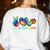 Peace Love Physical Education Tie Dye Sports PE Teacher Women's Sweatshirt Back Print White Peace Love Physical Education Tie Dye Sports PE Teacher Women's Sweatshirt Back Print White