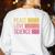 Peace Love Science Lovers Math Chemistry Teacher Women's Sweatshirt Back Print White Peace Love Science Lovers Math Chemistry Teacher Women's Sweatshirt Back Print White