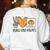 Peace Love Visuals Sped Teacher Pumpkin Skeleton Halloween Women's Sweatshirt Back Print White Peace Love Visuals Sped Teacher Pumpkin Skeleton Halloween Women's Sweatshirt Back Print White