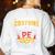 Physical Education School PE Teacher Halloween Costume Men Women Women's Sweatshirt Back Print White Physical Education School PE Teacher Halloween Costume Men Women Women's Sweatshirt Back Print White