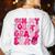 Pink Fourth Grade Era 4th Back To School Grade Teacher Women's Sweatshirt Back Print White Pink Fourth Grade Era 4th Back To School Grade Teacher Women's Sweatshirt Back Print White