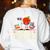 Pirate Teacher Men Women Kids Women's Sweatshirt Back Print White Pirate Teacher Men Women Kids Women's Sweatshirt Back Print White
