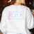 Play Is Learning Kindergarten Teacher Team Women Women's Sweatshirt Back Print White Play Is Learning Kindergarten Teacher Team Women Women's Sweatshirt Back Print White