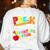 Pre-k Where The Adventure Begins First Day Of Prek Teacher Women's Sweatshirt Back Print White Pre-k Where The Adventure Begins First Day Of Prek Teacher Women's Sweatshirt Back Print White