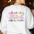 Pre-K Back To School Teachers Kids 1st Day Of School Women's Sweatshirt Back Print White