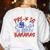 Pre-K Is Bananas Teacher Back To School Chaos Coordinator Women's Sweatshirt Back Print White Pre-K Is Bananas Teacher Back To School Chaos Coordinator Women's Sweatshirt Back Print White