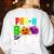 Pre K Boo Crew Halloween Costume Teachers Kids Women's Sweatshirt Back Print White Pre K Boo Crew Halloween Costume Teachers Kids Women's Sweatshirt Back Print White