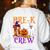 Pre-K Boo Crew Teacher Student Halloween Costume Women's Sweatshirt Back Print White Pre-K Boo Crew Teacher Student Halloween Costume Women's Sweatshirt Back Print White