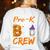 Pre K Boo Crew Teacher Student Halloween Pre Kindergarten Women's Sweatshirt Back Print White Pre K Boo Crew Teacher Student Halloween Pre Kindergarten Women's Sweatshirt Back Print White