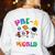 Pre-K Student Teacher Astronaut Space Back To School Women's Sweatshirt Back Print White