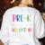 Pre-K Teacher Adventure Begins First Day Preschool Teachers Women's Sweatshirt Back Print White Pre-K Teacher Adventure Begins First Day Preschool Teachers Women's Sweatshirt Back Print White