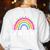 Pre-K Teacher Cute Pre Kindergarten For Teachers Rainbow For Men Women Kids Women's Sweatshirt Back Print White Pre-K Teacher Cute Pre Kindergarten For Teachers Rainbow For Men Women Kids Women's Sweatshirt Back Print White