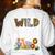 Pre-k Teacher Kids Back To School Wild About Pre-k Women's Sweatshirt Back Print White Pre-k Teacher Kids Back To School Wild About Pre-k Women's Sweatshirt Back Print White
