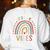 Pre K Vibes Back To School Student Teacher Women's Sweatshirt Back Print White Pre K Vibes Back To School Student Teacher Women's Sweatshirt Back Print White