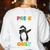Pre-K Vibes Only Penguin Teachers Kids Back To School Women's Sweatshirt Back Print White Pre-K Vibes Only Penguin Teachers Kids Back To School Women's Sweatshirt Back Print White