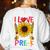 Pre School Teacher Pre-K Teacher Women's Sweatshirt Back Print White Pre School Teacher Pre-K Teacher Women's Sweatshirt Back Print White