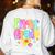 Preppy First Grade Back To School 1st Grade Teacher Girl Kid Women's Sweatshirt Back Print White Preppy First Grade Back To School 1st Grade Teacher Girl Kid Women's Sweatshirt Back Print White