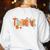 Preppy One Thankful Teacher Coquette Thanksgiving Teacher Women's Sweatshirt Back Print White Preppy One Thankful Teacher Coquette Thanksgiving Teacher Women's Sweatshirt Back Print White