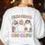 Preschool Boo Crew Groovy Halloween Floral Ghost Teacher Men Women Kids Women's Sweatshirt Back Print White