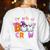 Preschool Boo Crew Preschool Halloween Costume Teacher Kid Women's Sweatshirt Back Print White Preschool Boo Crew Preschool Halloween Costume Teacher Kid Women's Sweatshirt Back Print White