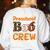 Preschool Boo Crew Halloween Teachers Students Costume Women's Sweatshirt Back Print White