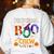Preschool Boo Crew Teacher Student Halloween Costume Men Women Kids Women's Sweatshirt Back Print White
