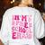 In My Preschool Era Teachers Women Back To School Kids Girls Women's Sweatshirt Back Print White