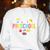 Preschool Teacher Pre-K Heart First Day Of Preschool Kids Women's Sweatshirt Back Print White