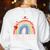 Pretty YOU MATTER Rainbow Positive Message Teachers Kids Women's Sweatshirt Back Print White Pretty YOU MATTER Rainbow Positive Message Teachers Kids Women's Sweatshirt Back Print White