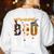 Principal Boo Crew Ghost Halloween Teachers School Matching Women's Sweatshirt Back Print White Principal Boo Crew Ghost Halloween Teachers School Matching Women's Sweatshirt Back Print White