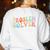 Problem Solver School Work Staff Front Desk Teacher Women's Sweatshirt Back Print White Problem Solver School Work Staff Front Desk Teacher Women's Sweatshirt Back Print White