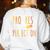 Progress Over Perfection Teacher Pencil Back-To-School Women's Sweatshirt Back Print White