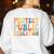 Protect Public Education Public Teacher School Women's Sweatshirt Back Print White Protect Public Education Public Teacher School Women's Sweatshirt Back Print White