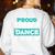 Proud Dance Instructor Choreographer Dance Teacher Women's Sweatshirt Back Print White