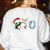 PTO Santa Hat Reindeer Parent Teacher Organization Christmas Women's Sweatshirt Back Print White PTO Santa Hat Reindeer Parent Teacher Organization Christmas Women's Sweatshirt Back Print White