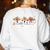 Pumpkin PE Teacher Team Physical Education Autumn Fall Women's Sweatshirt Back Print White