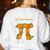 Pumpkin Pi Math Teacher Halloween Geometry Women's Sweatshirt Back Print White Pumpkin Pi Math Teacher Halloween Geometry Women's Sweatshirt Back Print White