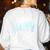 Put On A Happy Face Music Music Teacher Women's Sweatshirt Back Print White