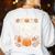 Que Pasa Calabaza Shirt Spanish Teacher Women's Sweatshirt Back Print White