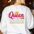 Queen Of The Classroom Teacher Women's Sweatshirt Back Print White