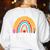 Rainbow Pencil Dream Exceptional Education Team SPED Teacher Women's Sweatshirt Back Print White