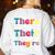 There Their They'Re English Teacher Grammar Memes Women's Sweatshirt Back Print White There Their They'Re English Teacher Grammar Memes Women's Sweatshirt Back Print White