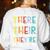 There Their They’Re Grammar Joke For English Teacher Student Women's Sweatshirt Back Print White
