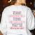 There Their They'Re Teacher English Grammar Police Women's Sweatshirt Back Print White