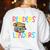 Readers Are Leaders Reading Book Lover Teacher Women Men Kid Women's Sweatshirt Back Print White