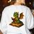 Reading Dragon Shirt For Bookish Teacher Librarian Bookworm Women's Sweatshirt Back Print White