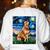 Red Heeler Starry Night Cattle Dog Colorful Art By Aja For Men Women Girls Kids Women's Sweatshirt Back Print White